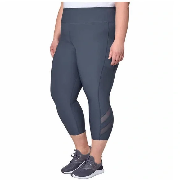 Mondetta Ladies' Mesh Capri, Purple - Picture 4 of 6